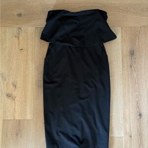 Elegant Black Strapless Dress